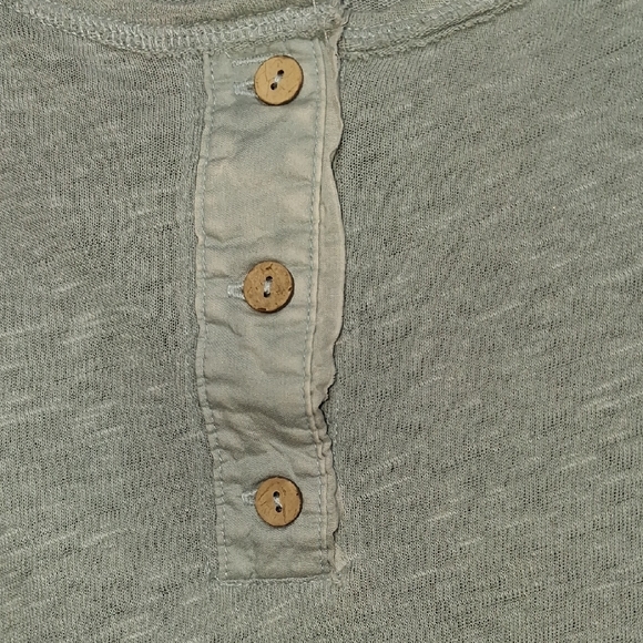 We The Free Light Sage Green Long Sleeve Henley - Picture 4 of 8
